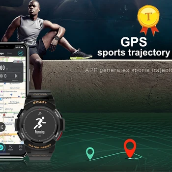 Profesionálny Vodotesný Bluetooth 4.0 Smart Hodinky Spánku Monitor Vzdialeného Fotoaparát, GPS Šport srdcovej frekvencie Smart Pásmo Pre IOS a Android