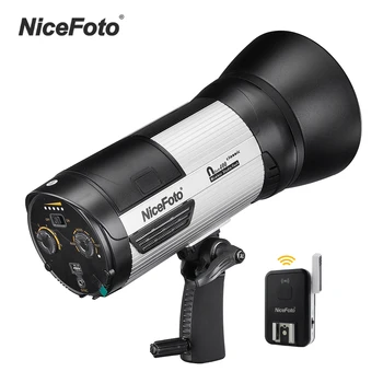 NiceFoto N-Flash 400 400Ws Bezdrôtový Štúdiový Blesk Flash Svetlo Lampy 1/8000s HSS Bowens Mount s vstavaná 6000mAh Batéria