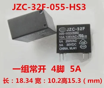 10pcs/Veľa nových JZC-32F-005-HS3 5A250VAC 4 nohy Hongfa relé bežne otvorené