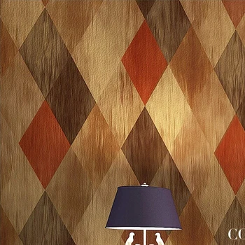 Zvieracie kože faux kožené stenu papier s geometrickými vzormi pre obývacia izba a spálňa 3d papier de parede tapety na stenu