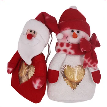 2 ks Santa snehuliak candy bag Vianočné dekorácie, svadobné cukru darčeková taška domácnosti dekor 40% OFF