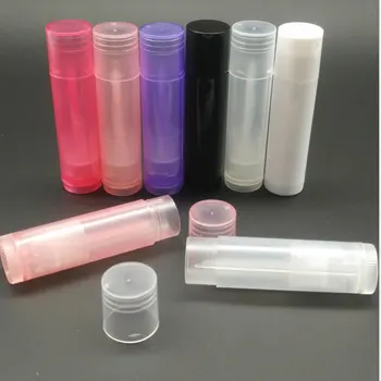 5ml Vzorka Plastové Prázdne Rúž Balzam na Pery Kontajner Fľaše Rúry DIY Kozmetické Rúry