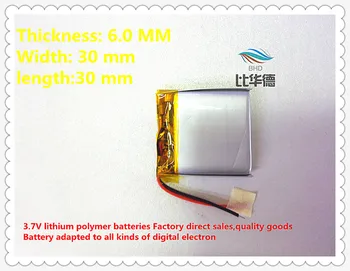 (doprava zadarmo)3,7 V 603030 500mah lítium-iónová polymérová batéria kvalita tovaru kvality CE, FCC, ROHS certifikačný orgán