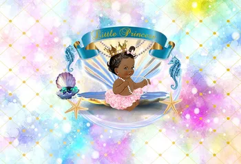 Sensfun Lesklé Bokeh Akvarel Baby Sprcha Fotografie Pozadie Prispôsobiť Dievčatá 1. Narodeniny Party Prostredí 7x5FT Vinyl