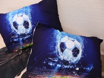 3D olejomaľba Ice & Oheň Futbal posteľná bielizeň Nastaviť Čierne Pozadie Perinu pre chlapcov majstrovstvá Sveta Tanca Futbalový Chlapci posteľná bielizeň List