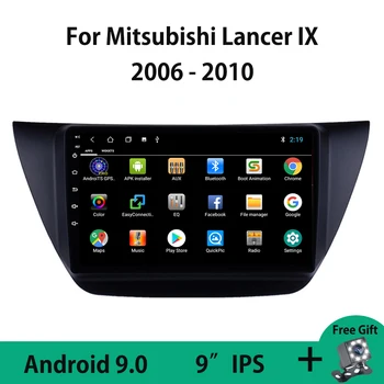 Android 9.0 DVD 9 Palcový Auto Rádio Stereo Prehrávač, GPS Navigáciu Pre Mitsubishi Lancer IX 2006 2007 roky 2008-2010 Bluetooth Kamera DVR