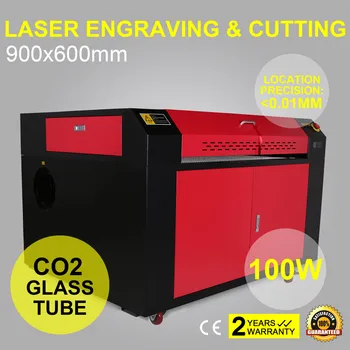 CO2 Laser100W Rytie Rezací Stroj 900x600mm Wood working Remesiel Tlačiareň Fréza USB Port