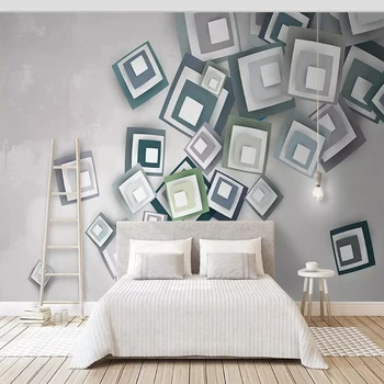 Dekoratívne tapety 3d geometria abstraktné obdĺžnikový pozadí na stenu