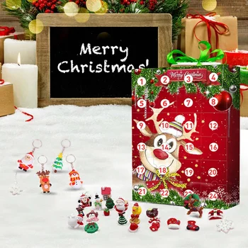 24 Ks Rôzne Ozdoby na Vianočné stromčeky Časovač Adventný Kalendár DIY Miniatúrne Ozdoby Na Vianočné Dovolenku Dekorácie