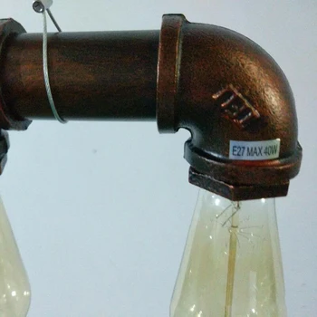 HAIXIANG 5 Svetlá Loft Svetlo Rozptýlené Vodné Potrubie Prívesok Lampa Bar Lampy Svietidlá