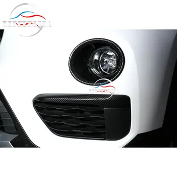 Pre BMW X1 F48 16-19 2* Uhlíkových Vlákien Farby Predné Hmlové Svetlo Hmlové Svietidlo Krúžok Výbava