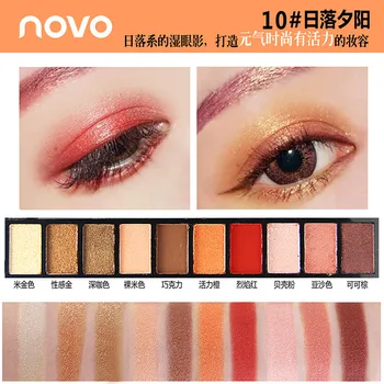 Novo 10 Farieb Eye make-up Matný Lesk EyeShadow Diamond Leskom Eye Primer Žiarivý Očný Tieň Ženy Darček