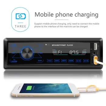 M10 In-dash Dual USB Car Stereo MP3 Prehrávač Handsfree Bluetooth, AUX FM Rádio Prijímač, Vedúci oddelenia pre Auto Control Center Modificat