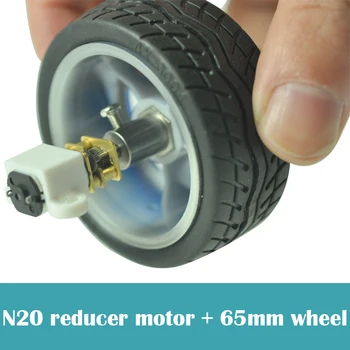 DIY Štyri-Pohon kolesa Model Tvorby N20 redukcia motora + 65mm pneumatiky, Spojky Nastaviť Automobil Model Diely