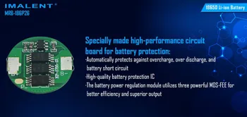 1pcs IMALENT MRB-186P26 18650 2600mAh 3,7 v li-ion nabíjateľnú batériu vysokým výkonom pre vysoký odtok led baterky