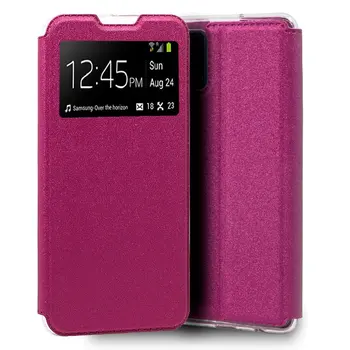 Cool®-výklopný Kryt Samsung A415 Galaxy 41 hladký ružový-stojan knižné