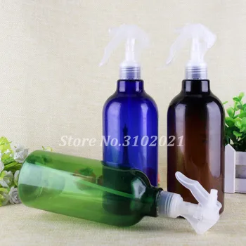 2/10pcs 500 ml zelená/modrá/jantárová námestie malé myši vyvolať sprej Plastových PET fliaš parfum kozmetický tekutý naplniteľné kontajner