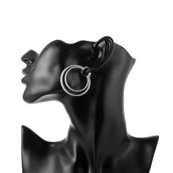 Európa a Spojené Štáty populárne výbuchy 925 sterling silver uchu krúžok módny geometrické uchu krúžok žien retro uchu krúžok