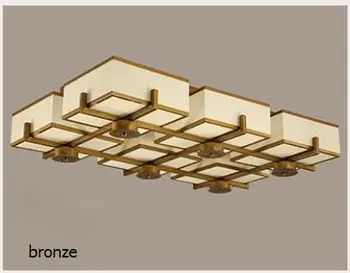 Moderný Čínsky stropné svietidlo obdĺžnikový obývacia izba led retro reštaurácia svetlo študovňa železa spálňa stropné svietidlá ZA81820