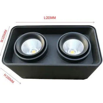 Stmievateľné Povrchovú montáž COB LED Downlight 15W 20W LED Lampa AC85V-265V Stropné Bodové Svetlo Biela/Teplá Biela