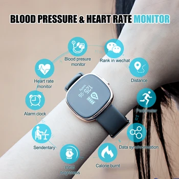 2017 Najlepšie smart kapela darček pre priateľov s funkciou srdcovú frekvenciu a krvný tlak spánku monitor kompatibilné s IOS a Android