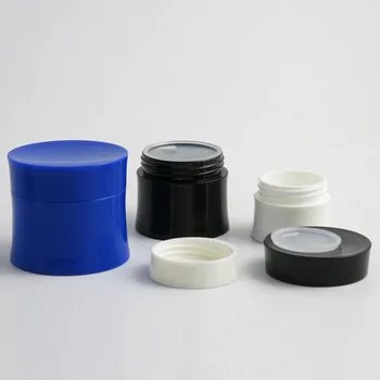 24 x 15 g 30 g 50 g DIY Mini Prenosné Malé Jar Hrniec Box make-up Nechty Umenie Modrá Biela Čierna Kozmetický Krém Box Kontajner Plastový Jar