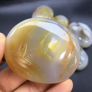 Prírodný leštený crystal liečivý kameň achát palm kameň pre feng shui