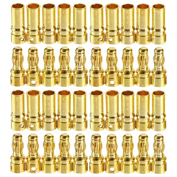 20Pair Nový Príchod 3,5 mm Bullet Banánových Konektor Súbor Vysoko Kvalitných Mužov a Žien Konvertor Kábel pre RC Batérie ESC Motora