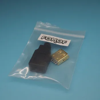 25set zlatenie 2 v 1 2.0 konektor usb konektor Samica USB Zvárané zástrčku S Plášťom
