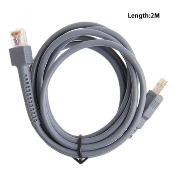 1 ks 2M USB Kábel Symbol Čiarových kódov LS1203 LS2208 LS4208 LS3008 CBA-U01-S07ZAR