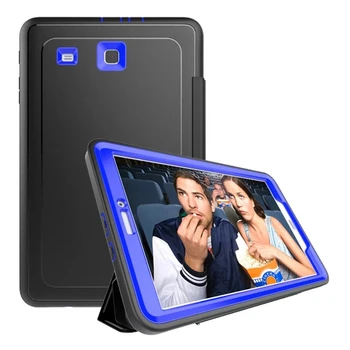 Obchodné Ochranné Puzdro Pre Samsung Galaxy Tab E 9.6 T560 T561 Shockproof Hybrid Obranca Prípadoch S Automatickým Spánku Nahor Kryt