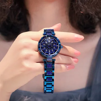 New Horúce Predaj Sledovať Módne dámske Luxusné Oceľové Pásmo Quartz Analógové Náramkové hodinky Dámske Hodinky Ženy Šaty Reloj Mujer Rose Hodiny