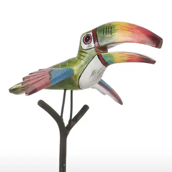 Tooarts Tropický Vták Živice Socha Laminát Ornament Krytý Dekor Socha Figúrka Abstraktné Preháňať Moderného Umenia