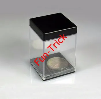 Mince Zobrazujú v Crystal Box -- Magický Trik , Mince a Peniaze Magic