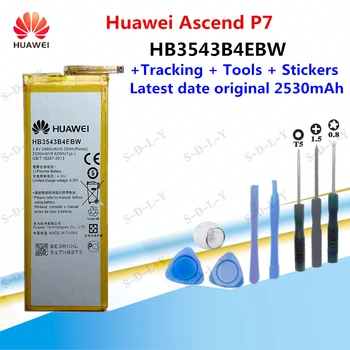 Novú Originálnu Batériu pre Huawei P7 HB3543B4EBW Nabíjateľná 2460mAh Záložnú Batériu pre Huawei P7