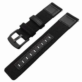 Skutočné Nylon & Kožené Watchband Rýchle Uvoľnenie pre Xiao Huami Amazfit Straptos 2 / 2S Smart Hodinky Band Náramok na Zápästie