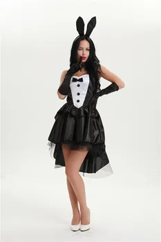 Doprava Zadarmo 2016 Slúžka Uniformy Sexy Spodnú Bielizeň Jednotné Nočný Klub Oblečenie Sexy Halloween Kostýmy Ženy