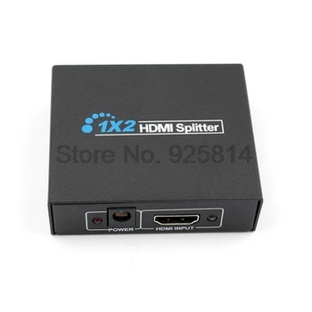 Dhl alebo ems 50pcs HDMI Splitter Full HD Video 1080p HDMI Prepínač 1X2 Split 1: 2 Sa Duálne Zobrazenie Na HDTV DVD PS3, Xbox