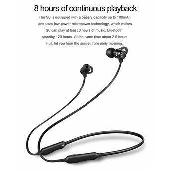 Bezdrôtová Bluetooth Slúchadlá Auriculare Šport Neckband Uchu Telefón Pre Telefón Samsung s Mikrofónom