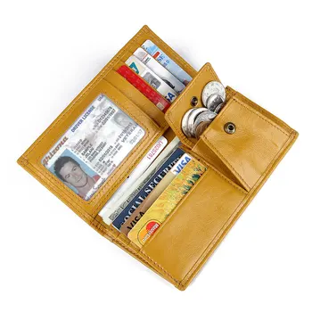 Peňaženky Mužov Karty ID držiteľov pravej Kože Človeka, Peniaze, Peňaženky, Kožené Real