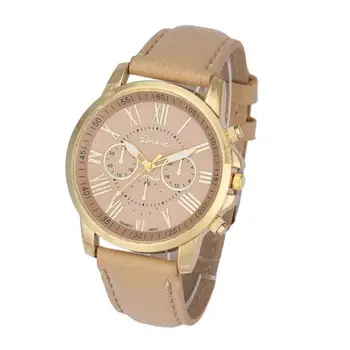 Časové pásmo #401 nové Módne Ženeve Elegantné dámske Quartz hodinky dámske Štandardné Časové Pásmo Hodinky