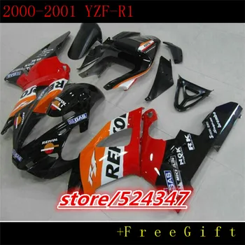 Hej-Pre 00-01 Zásob červená YZFR1 00 01 YZF-R1 R1 YZF R1 YZF1000 YZF 1000 Hot Red black 2000 2001 Horské pre Yamaha
