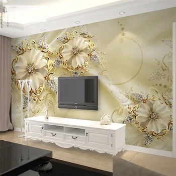 3D Moderný Jednoduchý Európskej Úľavu nástennú maľbu, Tapety Obývacia izba TV pozadie Video Tapeta Vlastné Šperky Wallcovering