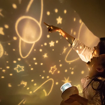 USB Hviezdne Nebo Projektor Nočné Svetlo Vesmíru Planéty Cartoon Vzor LED Projekčnej Lampy Miestnosti Dekorácie Deti Baby Dary