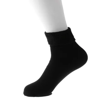 Teplé Ženy Ponožky Zahustiť Tepelné Vlny Cashmere Sneh, Zimné Ponožky Velvet Topánky Poschodí Spacie Ponožky