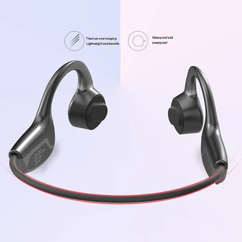 MOOL Z8 PRO Kostné Vedenie Bluetooth Headset Bezdrôtový Športové Nepremokavé Upgrade Stereo Kostné Vedenie Slúchadlá