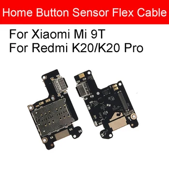 Zásuvka na Kartu Sim Slot & USB Nabíjací Dok Port Rada Flex Kábel Pre Xiao Redmi K20 / K20 Pro / Mi 9T Náhradné Diely