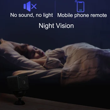 Mini Kamera Wifi 1080P s Spoplatnené Batérie Bezdrôtová FULL HD IR Nočné Videnie Home Security Malé APLIKÁCIE Fotoaparát Diaľkovo Monitorovať