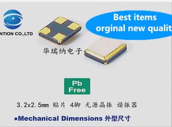 10pcs pôvodnej nové Pasívnych SMD crystal oscilátor 3225 3.2X2.5 mm 4 nohy 4p 45M 45MHZ 45.000 MHZ crystal