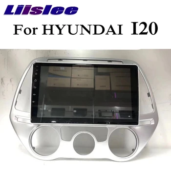 Pre HYUNDAI I20 2008~LiisLee Auto Multimédiá GPS, Audio, Hi-Fi Bezdrôtová CarPlay Rádio Stereo 10.25 palcový Displej Navigačné tlačidlo NAVI